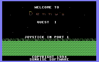 Dennys Quest title screen
