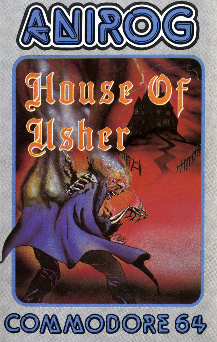 House of Usher cover art for the C64 version