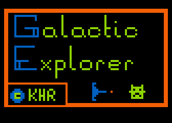 Galactic Explorer on the Atari 400